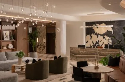 Lobby concierge desk