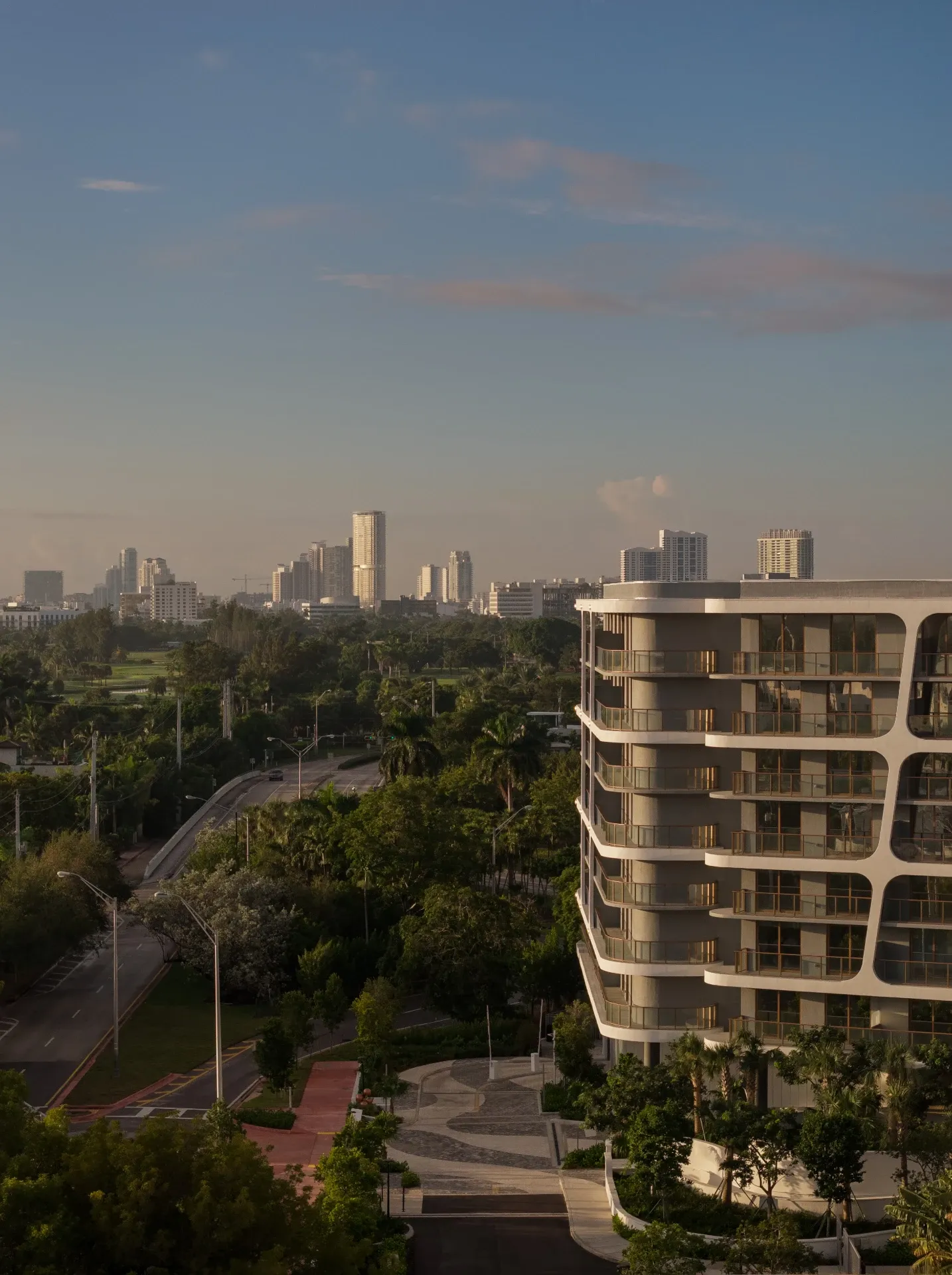 Avara building looking out towards city